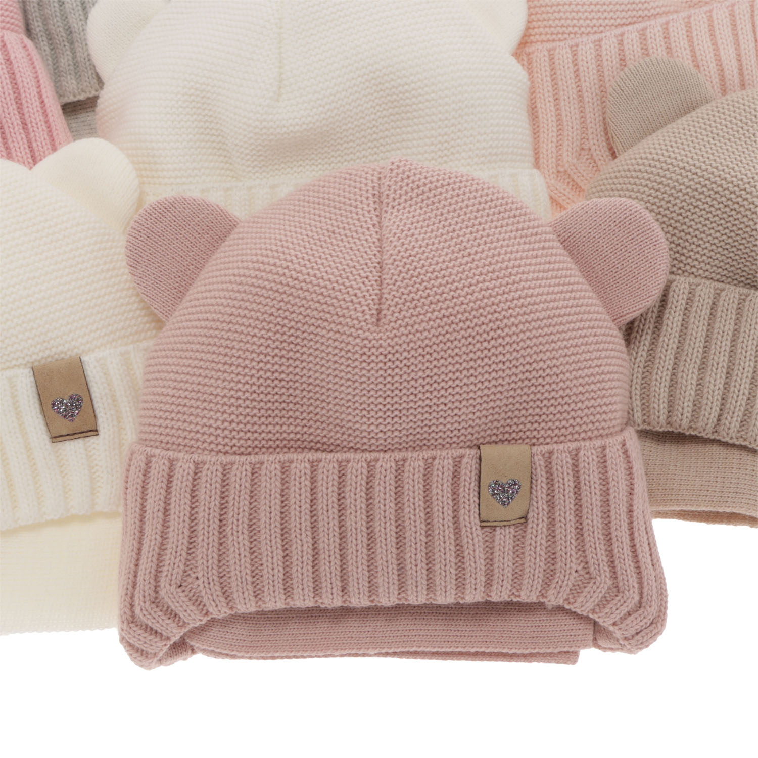 Set de iarnă pentru fete: căciulă și fular bej Alice