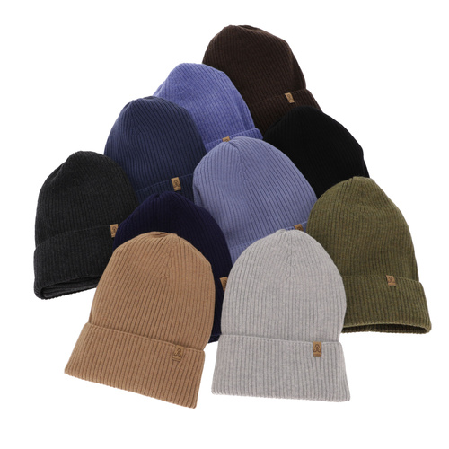 Set primăvară-toamnă pentru băieți: Căciulă și fular circular camel 100% lână merino extra fină Lemas