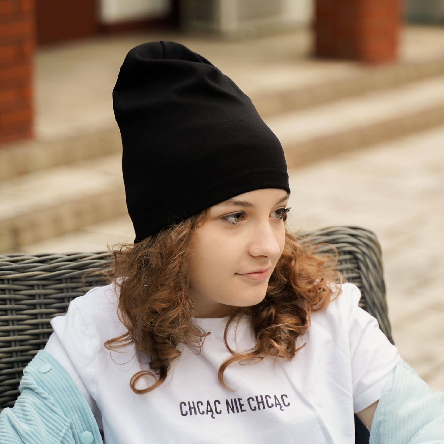 Set de primăvară-toamnă pentru fete: căciulă și fular circular violet Hazelka