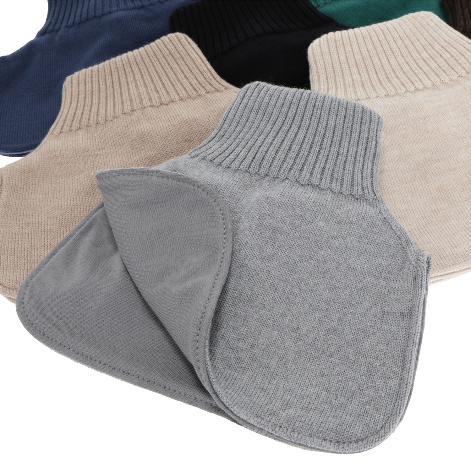 Guler independentă de iarnă pentru băieți, 100% lână merino, căptușit cu bumbac, albastru, Tiket