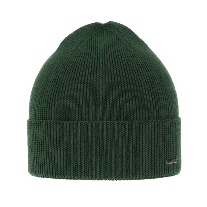 Căciulă pentru bărbați primăvară/iarnă verde 100% lână merino extra fină Memfis