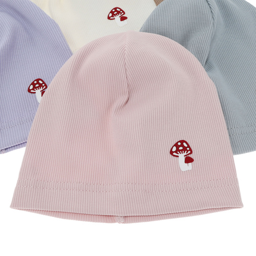 Căciulă de primăvară-toamnă pentru fete, roz, din bumbac Balma