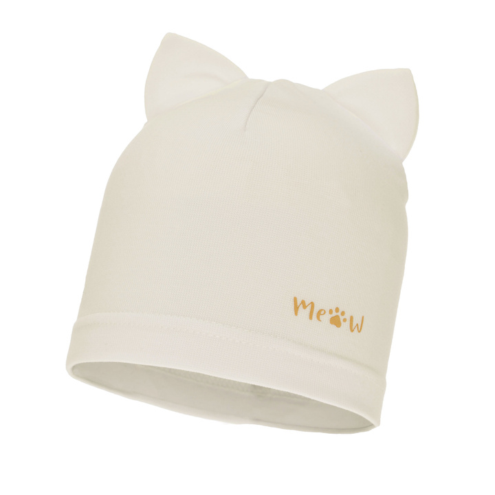 Căciulă de primăvară-toamnă pentru fete ecru Jaspera