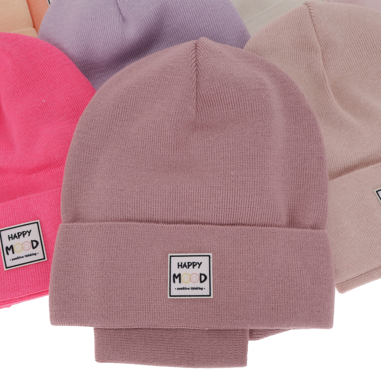 Set de primăvară-toamnă pentru fete: căciulă și fular circular, cu bumbac, violet Mersila