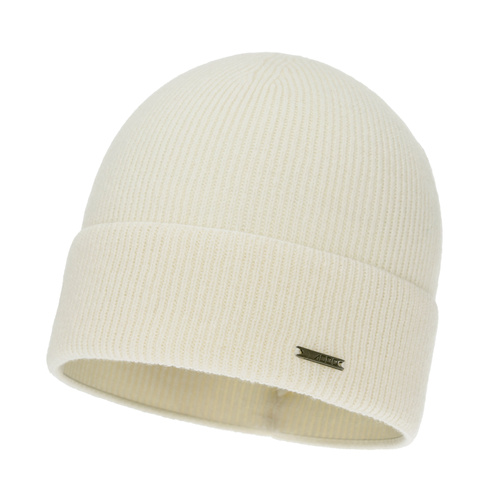 Căciulă de primăvară-toamnă pentru femei, de iarnă, cremă, cu lână merino cu cașmir, Sindra