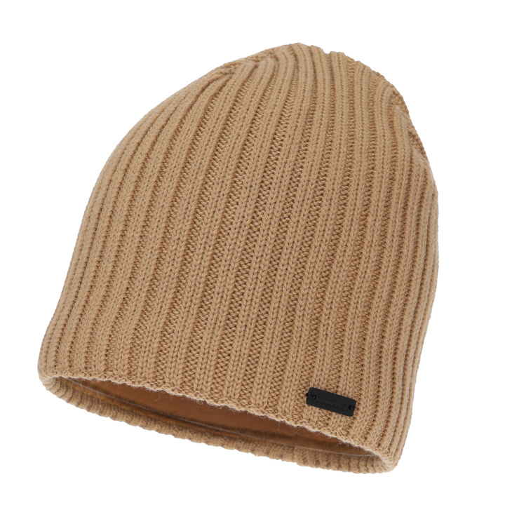 Căciulă de iarnă pentru femei, camel, cu lână merino, Soletta