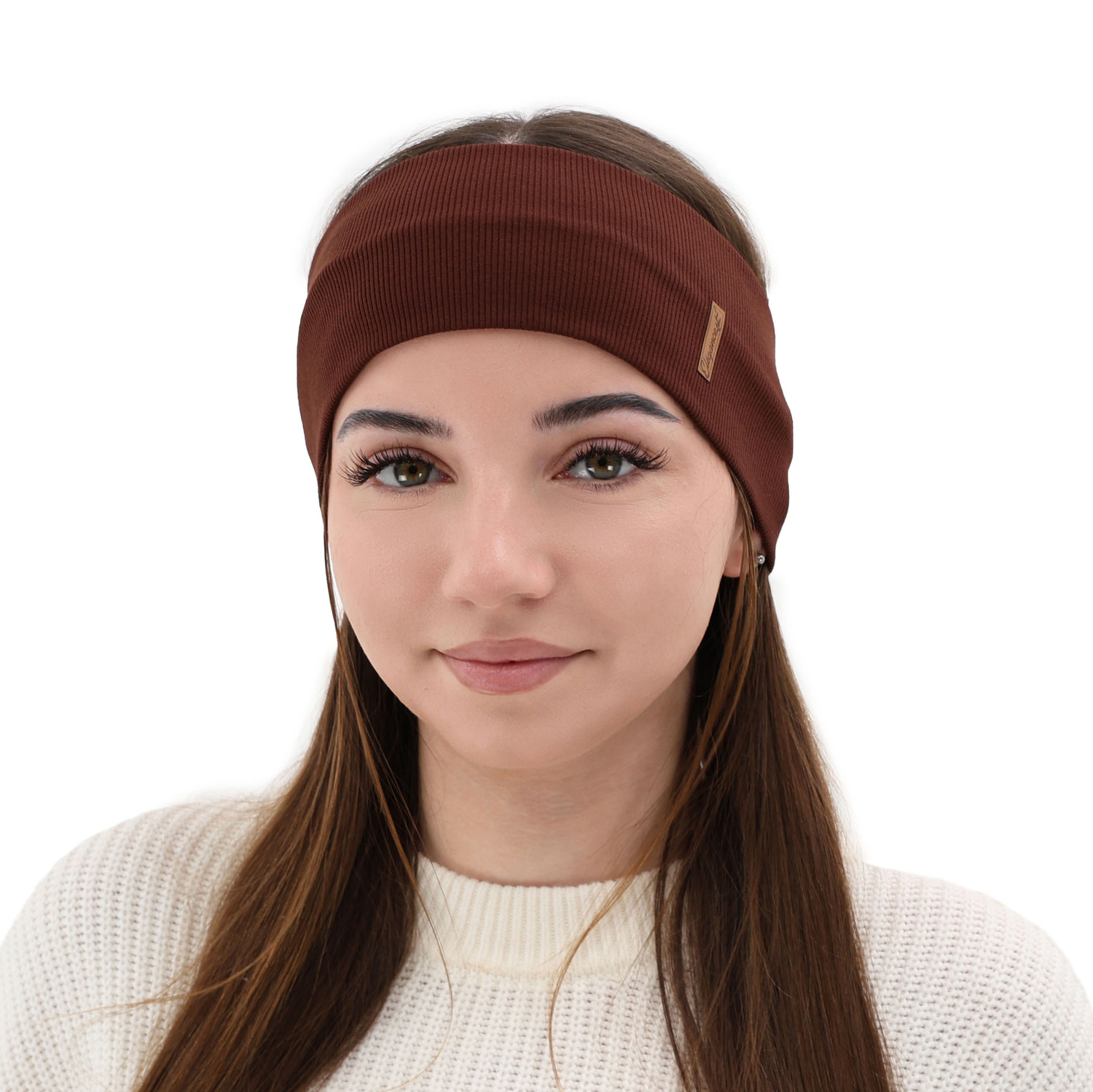 Bentiță de primăvară-toamnă pentru femei, ecru, din bumbac Sharon