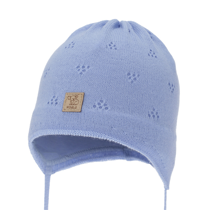 Căciulă de primăvară-toamnă pentru băieți, albastru, cu urechi, Slate