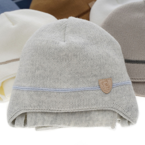 Set de iarnă pentru băieți: Căciulă și fular bleu Musso