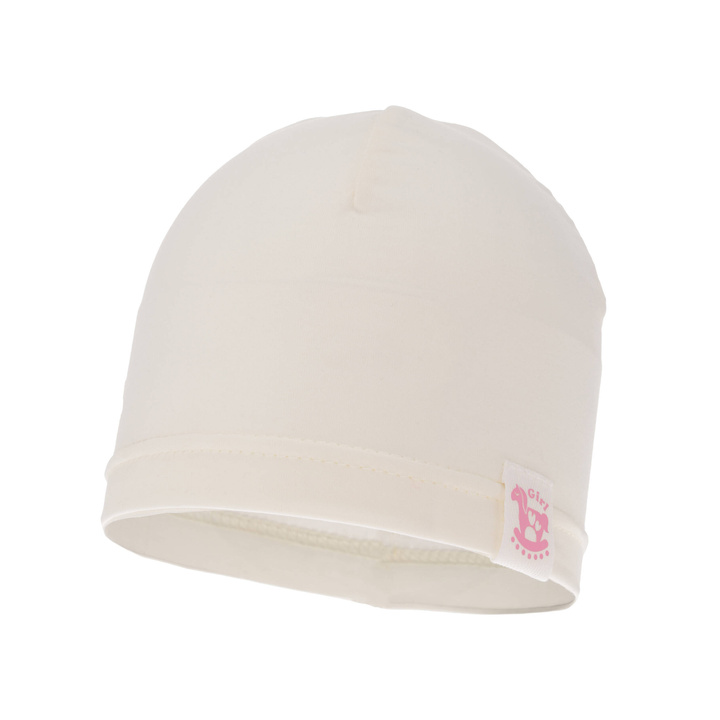 Căciulă de primăvară-toamnă pentru fete ecru Mia