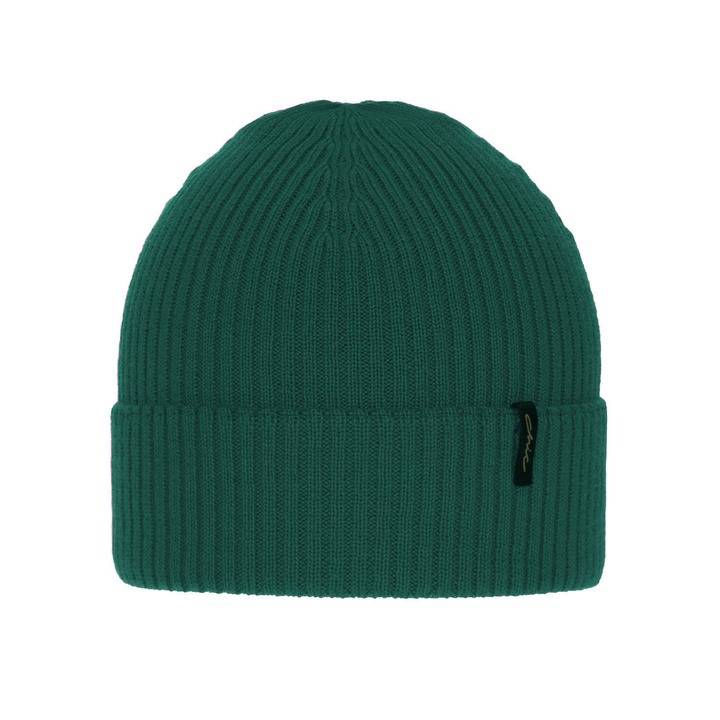 Căciulă de iarnă pentru femei verde 100% lână merino extra fină Megan