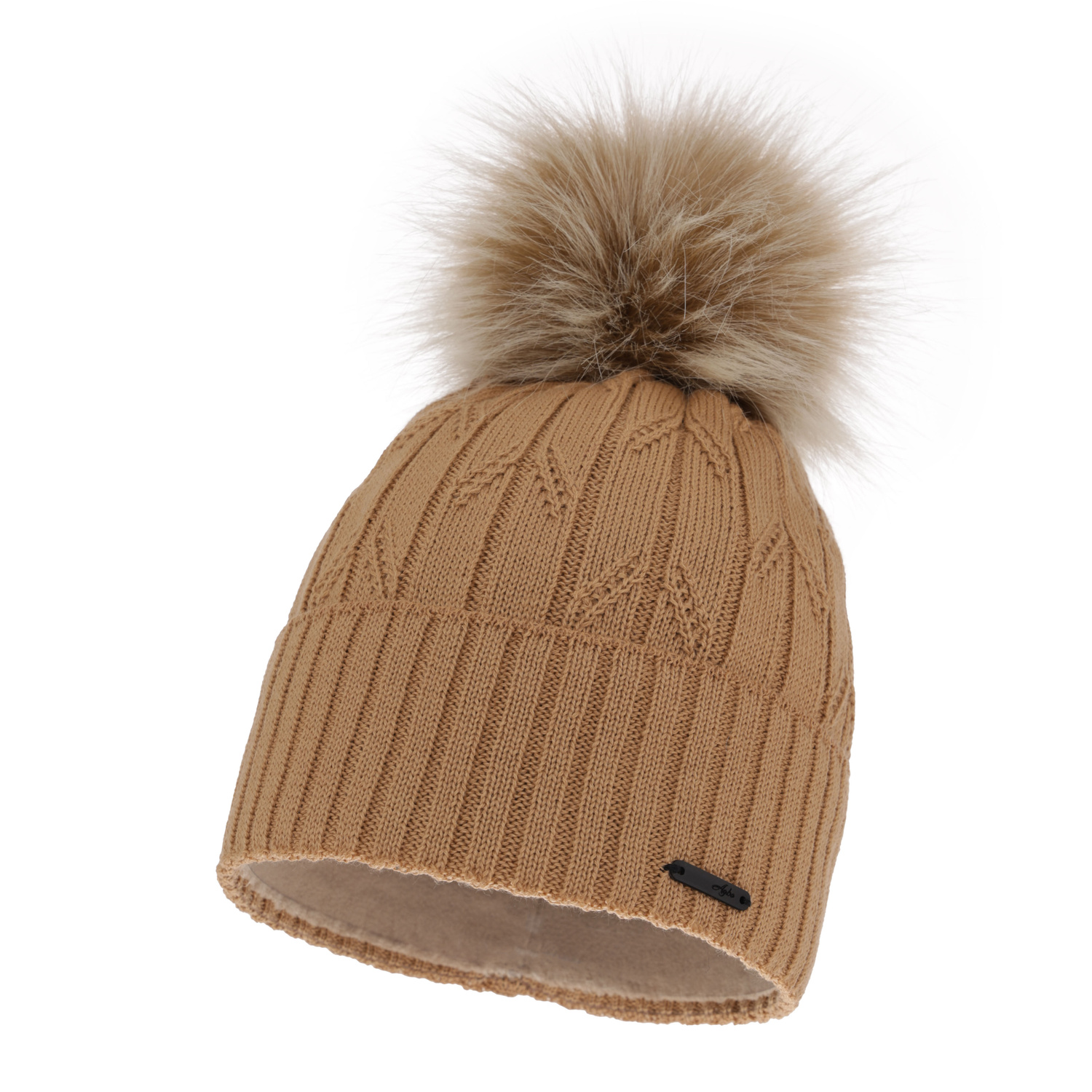 Căciulă de iarnă pentru femei, camel, lână merino Talaria