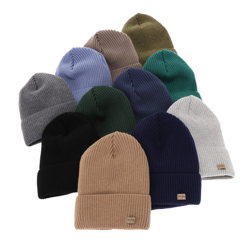 Set primăvară-toamnă pentru băieți: Căciulă și fular circular bej100% lână merino extra fină Intro