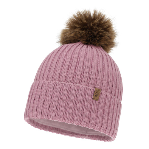 Căciulă de iarnă pentru femei, violet, cu lână merino, Zamira