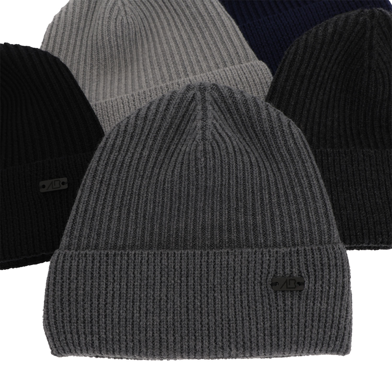 Căciulă de iarnă pentru bărbați albastru marin lână 100% merino extra fină Owen