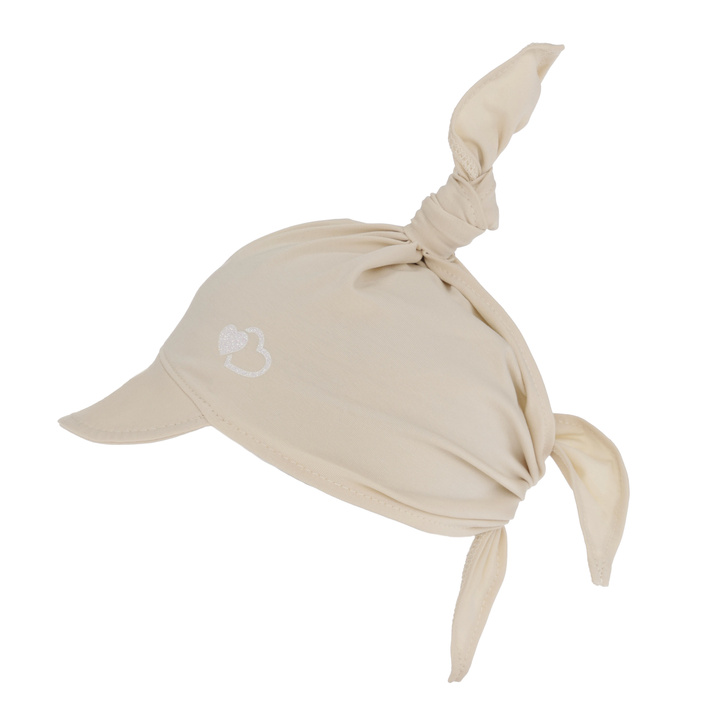 Căciulă cu cozoroc din bumbac de vară pentru fetiță bej Irene