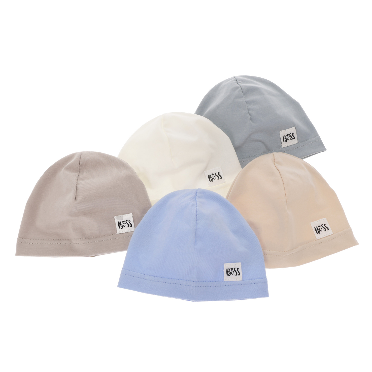 Căciulă de primăvară-toamnă pentru băieți écru Niki