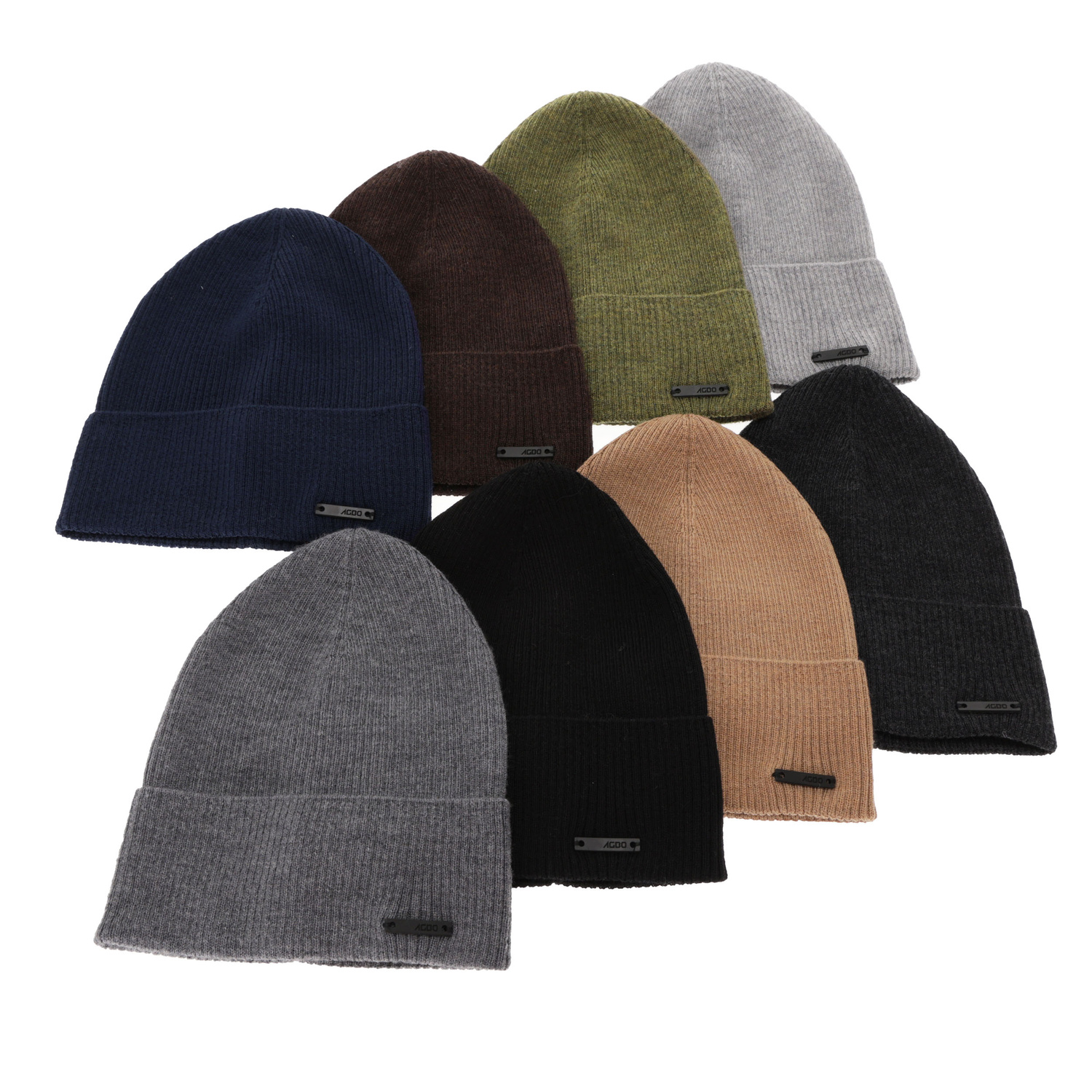 Căciulă de primăvară-toamnă pentru bărbați albastru marin 100% lână merino Fleur