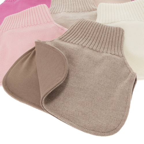 Guler de iarnă pentru fete, cremă, 100% lână merino, Felice