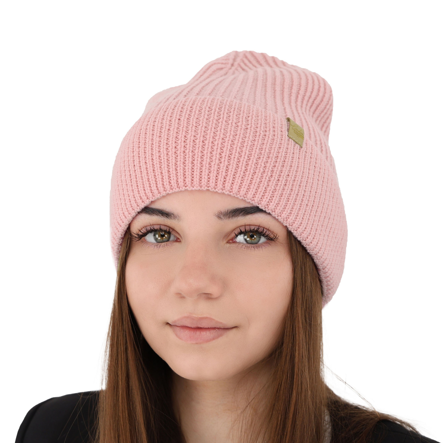 Căciulă de iarnă pentru femei bej 100% lână merino extra fină Isla