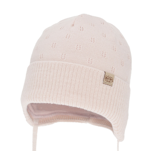 Căciulă de primăvară-toamnă pentru fete, bej, cu urechi, Froya