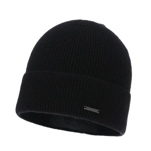 Căciulă de primăvară-toamnă pentru femei, de iarnă, bej, din lână merino cu cașmir, Sindra