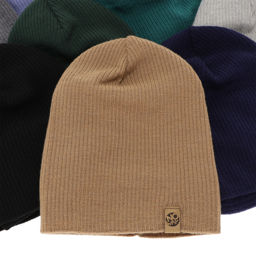 Set primăvară-toamnă pentru băieți: Căciulă și fular circular camel 100% lână merino extra fină Richi