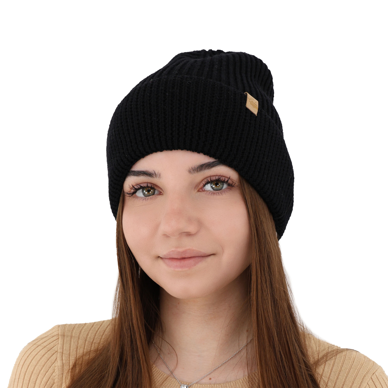 Căciulă de iarnă pentru femei albă 100% lână merino extra fină Isla