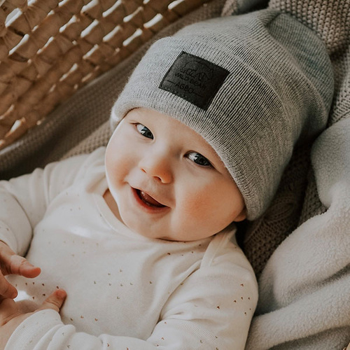 Căciulă de iarnă pentru copii miere Smerf