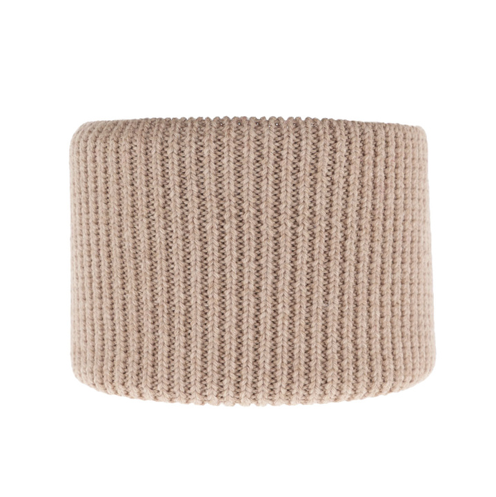 Fular circular de iarnă pentru fete béj 100% lână merino extra fină Vanilla 