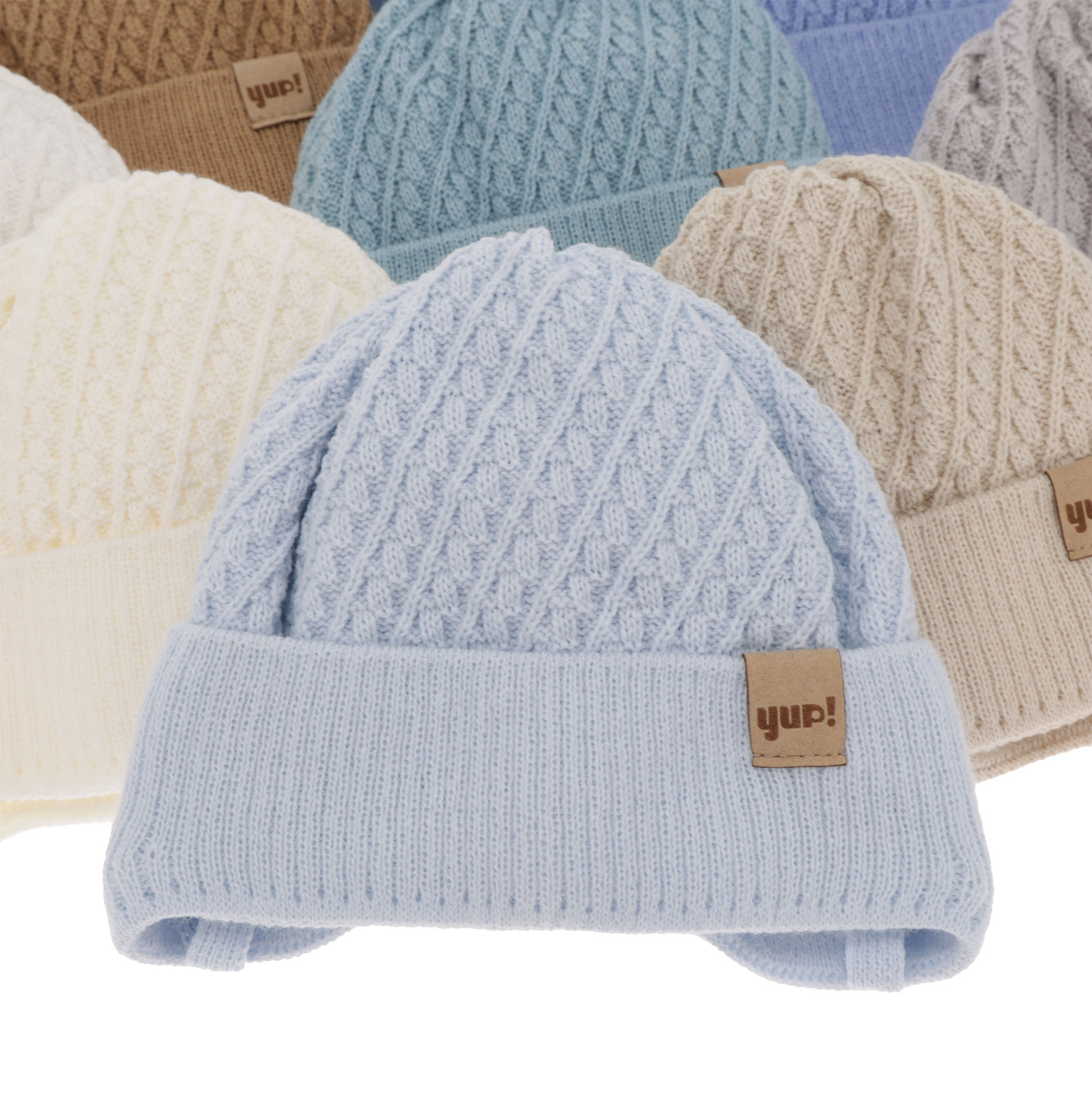 Căciulă de primăvară-toamnă pentru băieți alb David