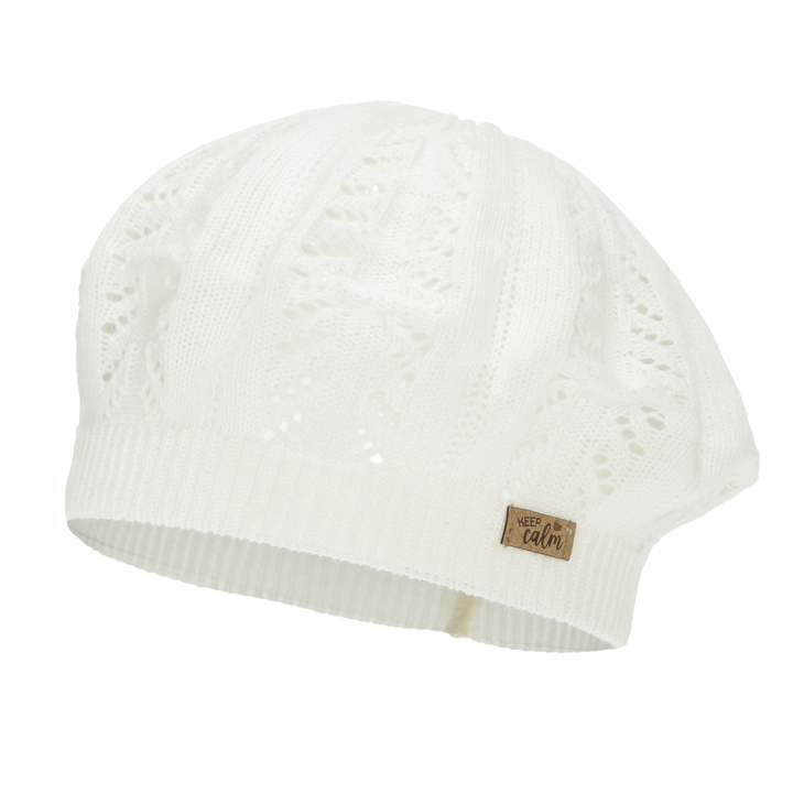 Beretă pentru fete de primăvară-toamnă, cremă, Kevira