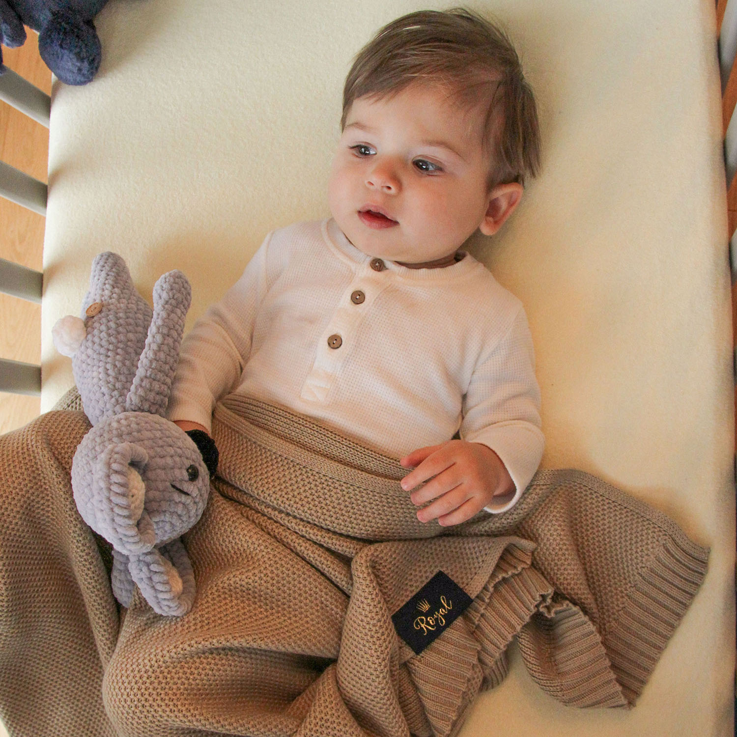 Pătură din bambus - bumbac pentru bebeluși roșie Bing