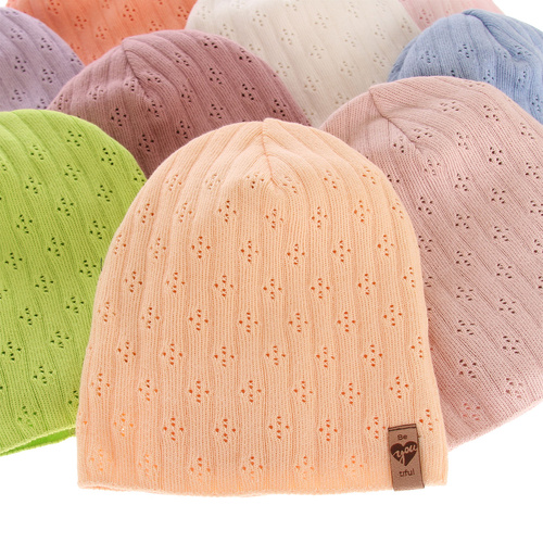 Set de primăvară-toamnă pentru fete: căciulă și fular circular, cu bumbac, verde Felicity