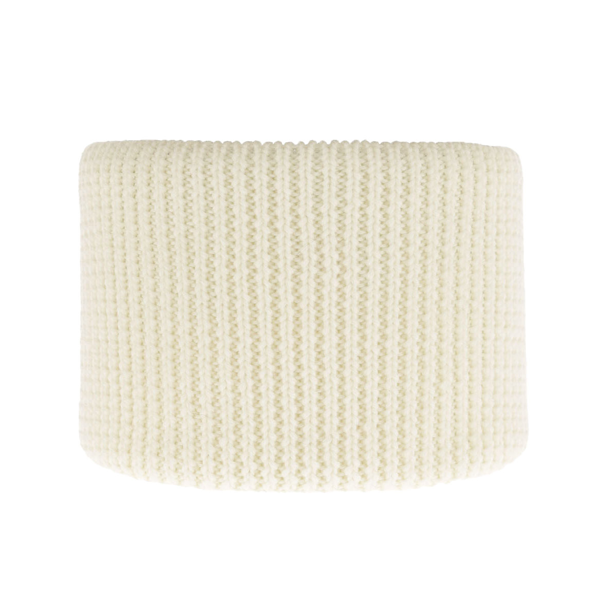 Fular circular de iarnă pentru fete ecru 100% lână merino extra fină Vanilla