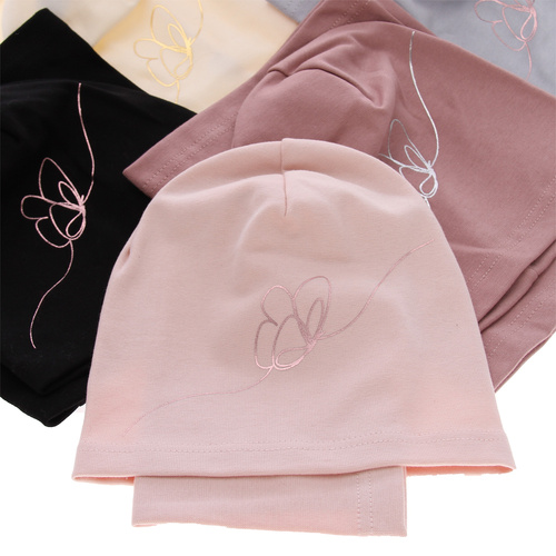 Set de primăvară-toamnă pentru fete: căciulă și fular circular roz Jula