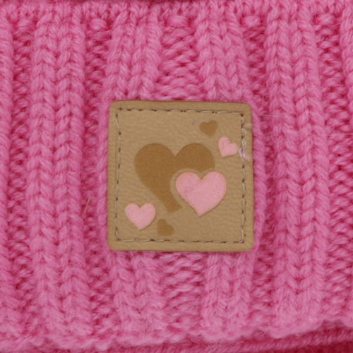 Set căciulă și fular pentru fete, iarnă, gri, 100% lână merino, căptușit cu fleece de lână, Ronia