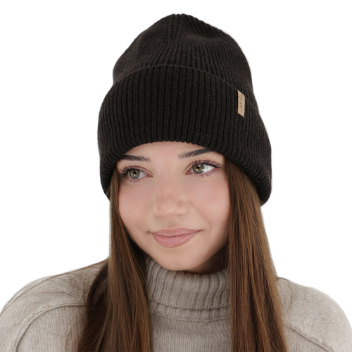 Căciulă de iarnă pentru femei, roz, lână merino cu cașmir, Lomi