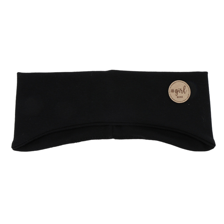 Bentiță de primăvară-toamnă pentru fete, negru Maranta