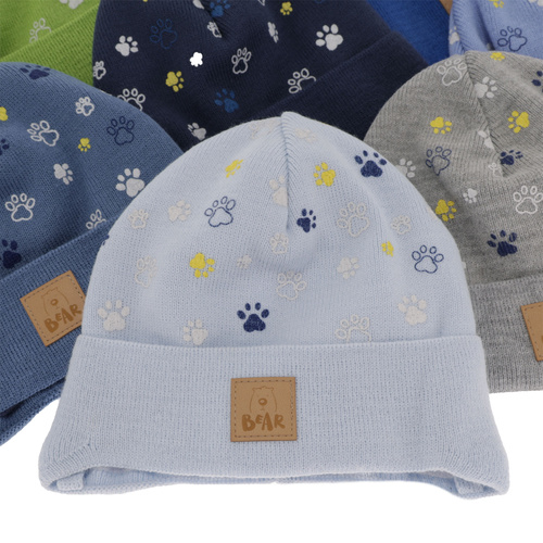 Căciulă de primăvară-toamnă pentru băieți gri Folik