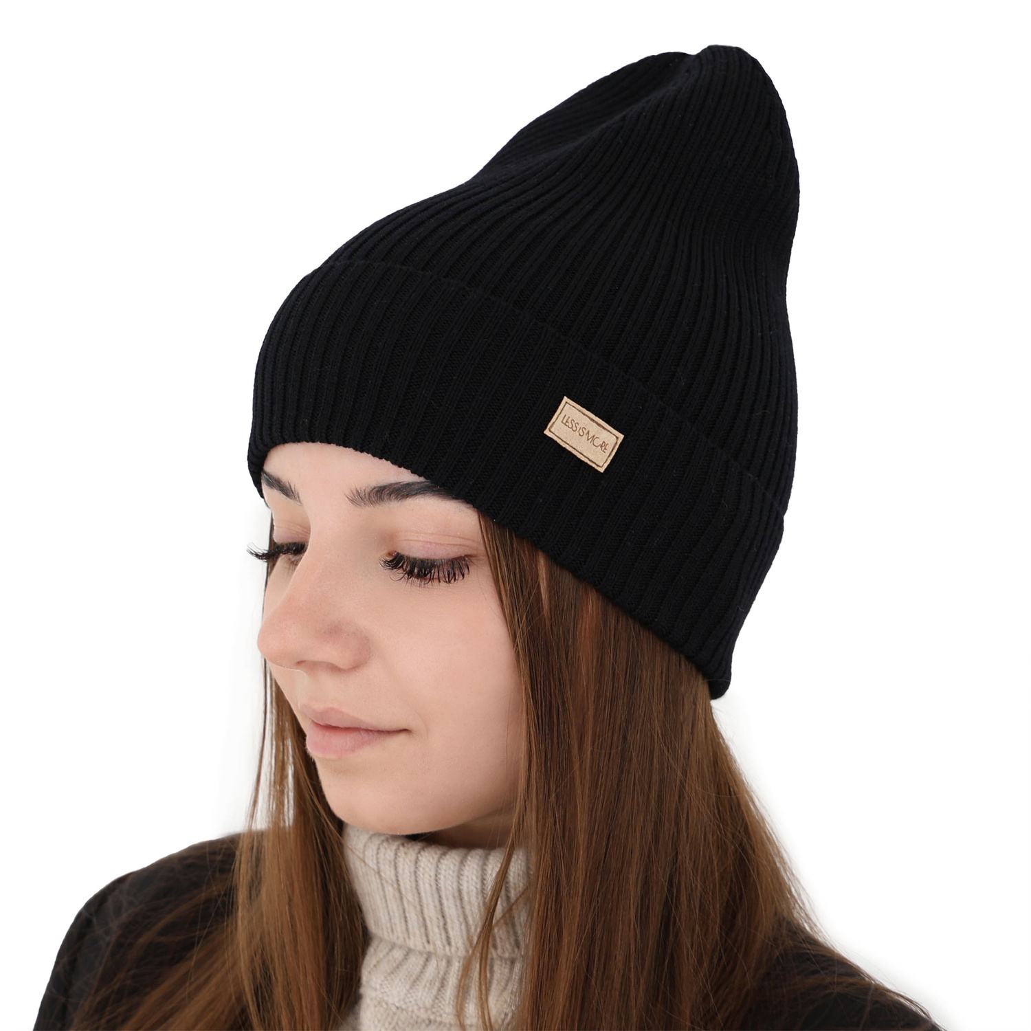 Căciulă  pentru femei primăvară/iarnă bej 100% lână merino extra fină Sophie