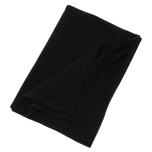 Fular de iarnă pentru femei, negru, lână merino cu cașmir, Irenia