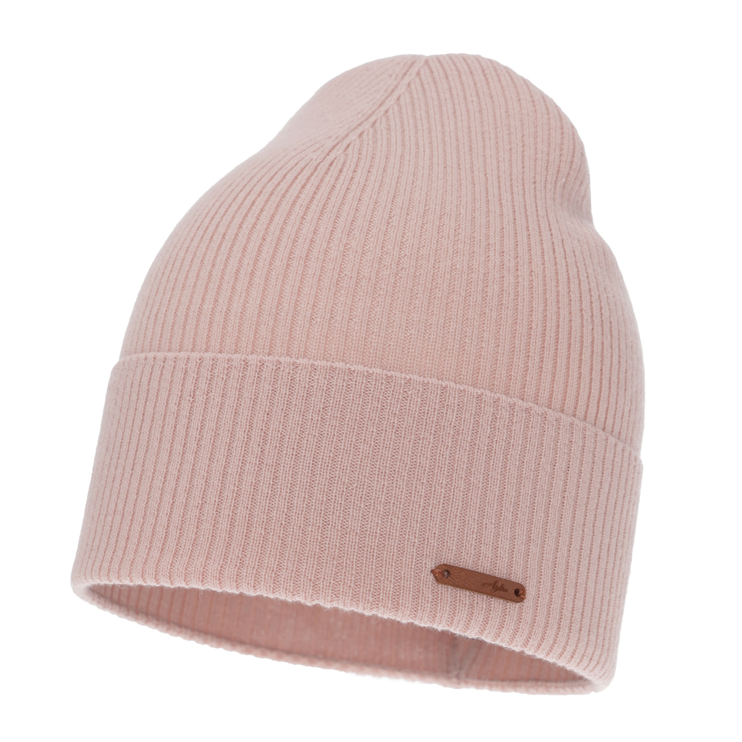 Căciulă de primăvară-toamnă pentru femei, de iarnă, roz, 100% lână merino, Flerra