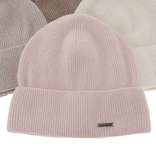 Căciulă de primăvară-toamnă pentru femei, de iarnă, camel, din lână merino cu cașmir, Sindra