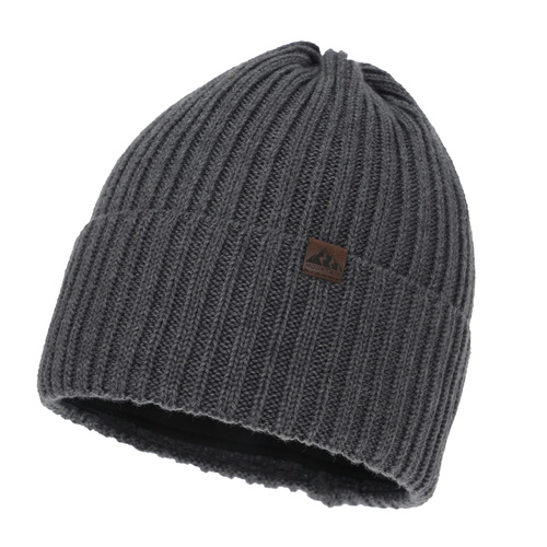 Căciulă de iarnă pentru bărbați, gri, cu lână merino, Huno