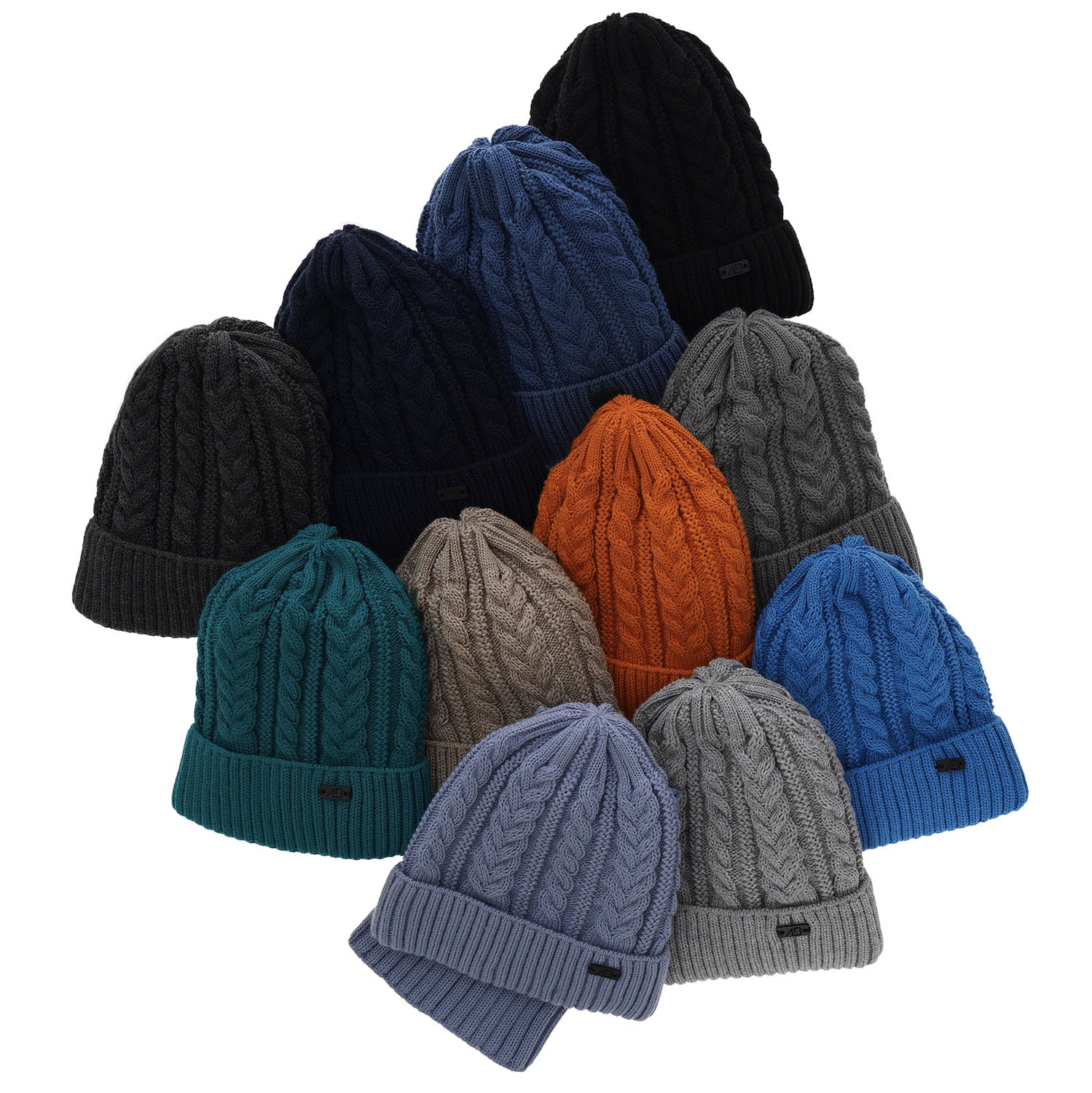 Set de iarnă pentru băieți: Căciulă și fular circular albastru Colins