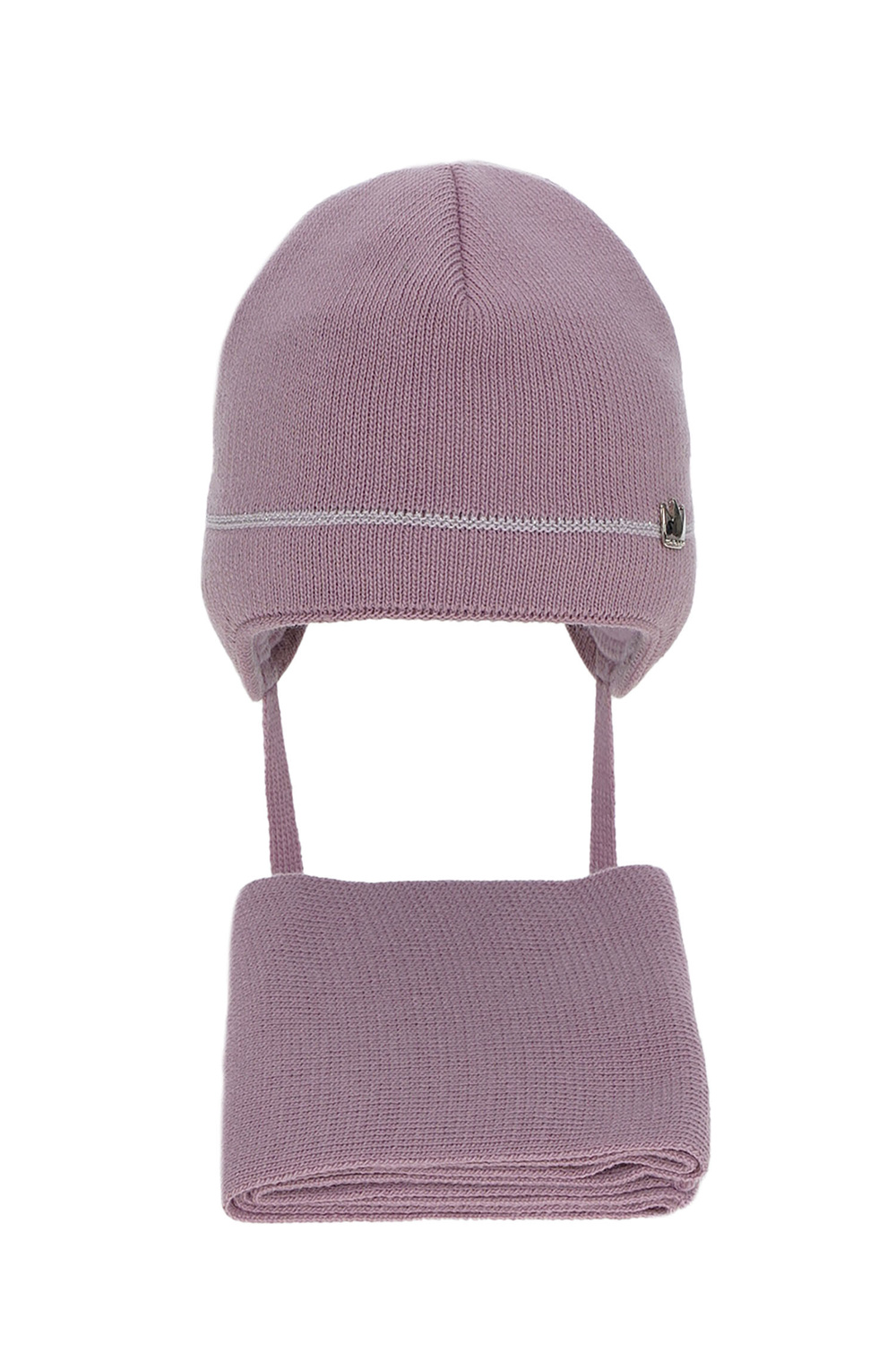 Set de iarnă pentru fete: căciulă și fular violet Elina
