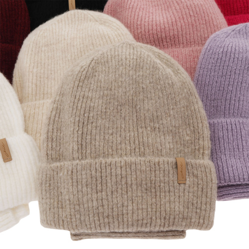 Set de iarnă pentru fete: căciulă și fular circular negru Edila