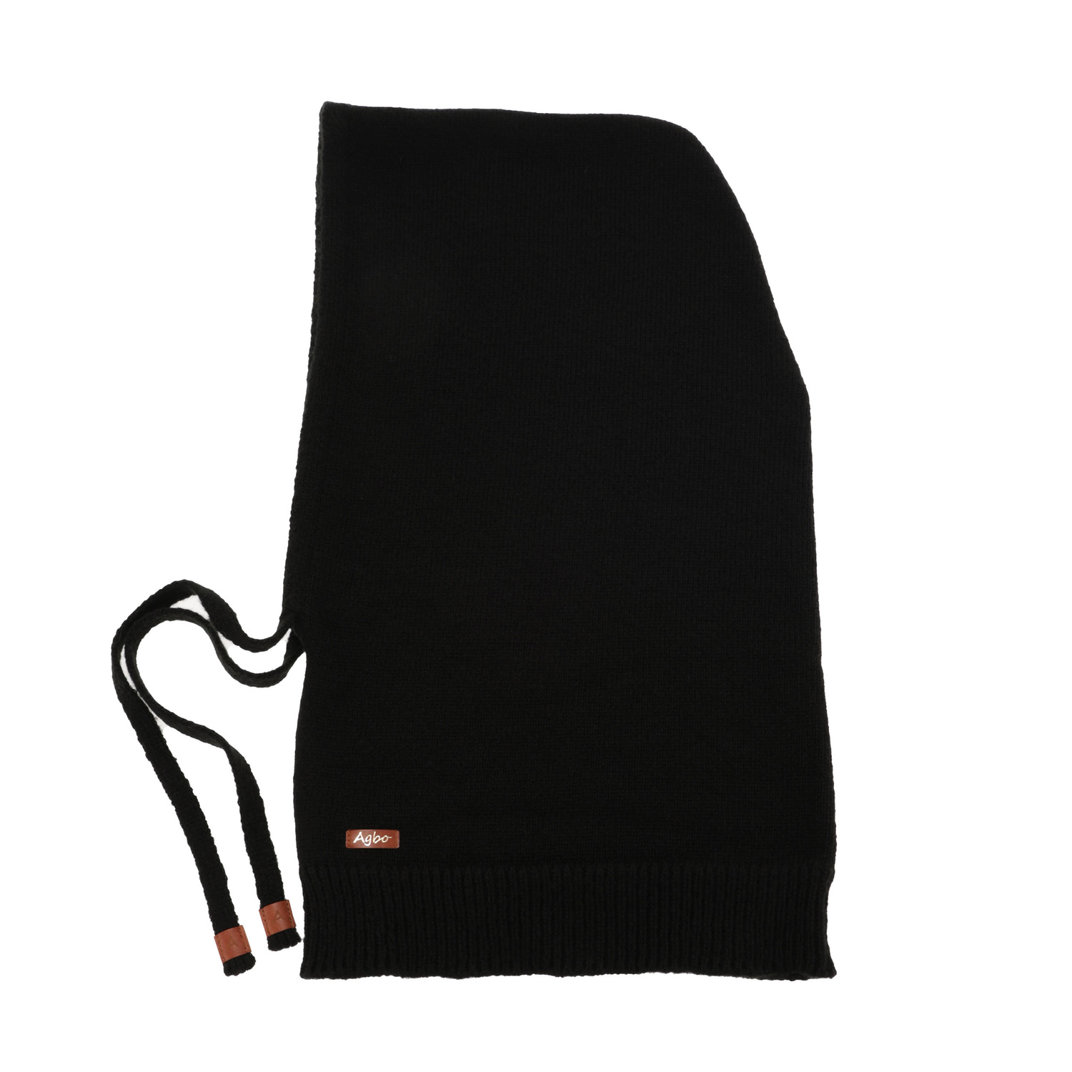 Balaclava de iarnă pentru femei, neagră, cu lână merino, Elizabeth