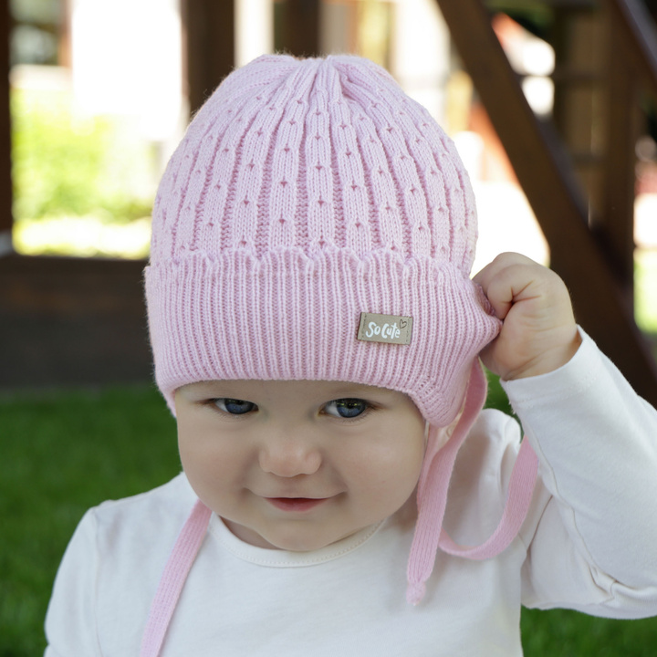 Căciulă de primăvară-toamnă pentru fete violet Tema